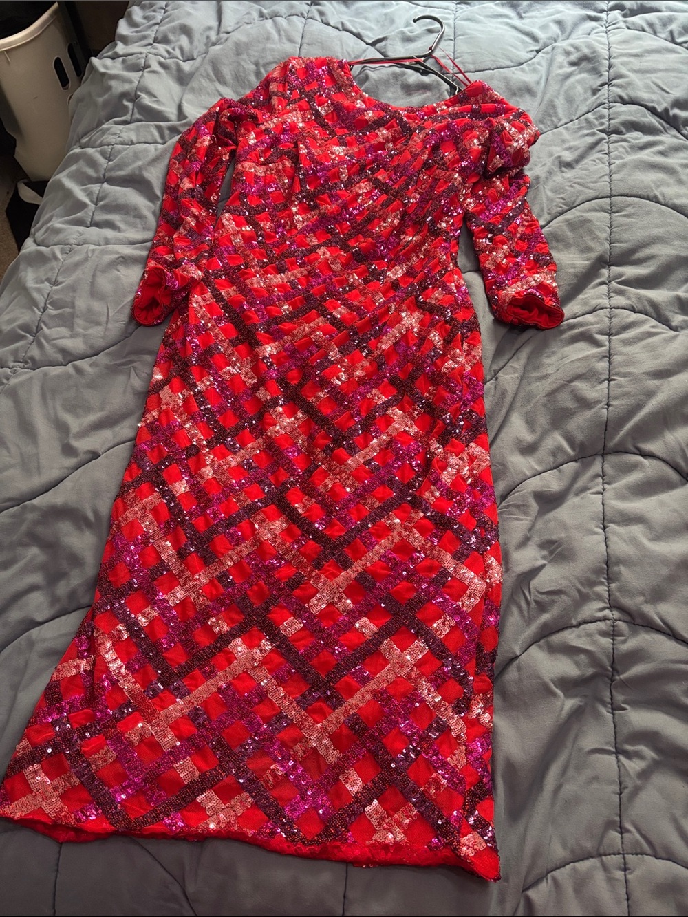 Sequin midi dress